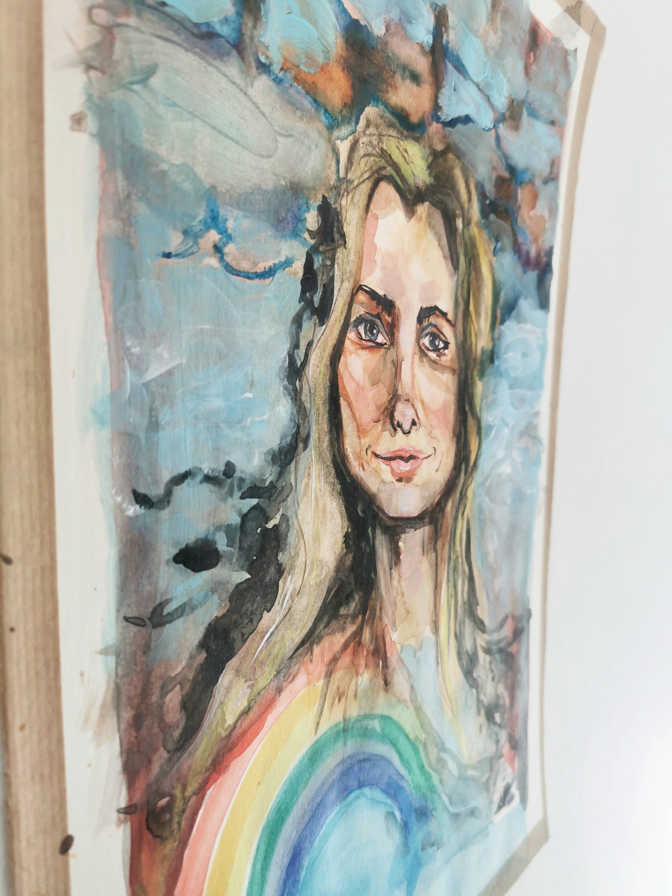 "do you have hope?" Aquarellzeichnung