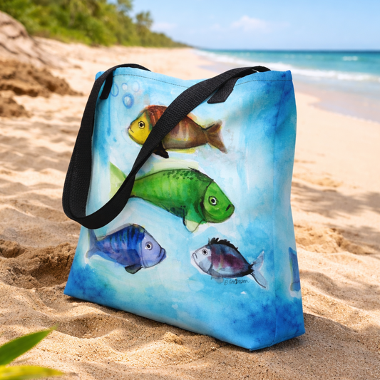 Stoffbeutel "Fische"