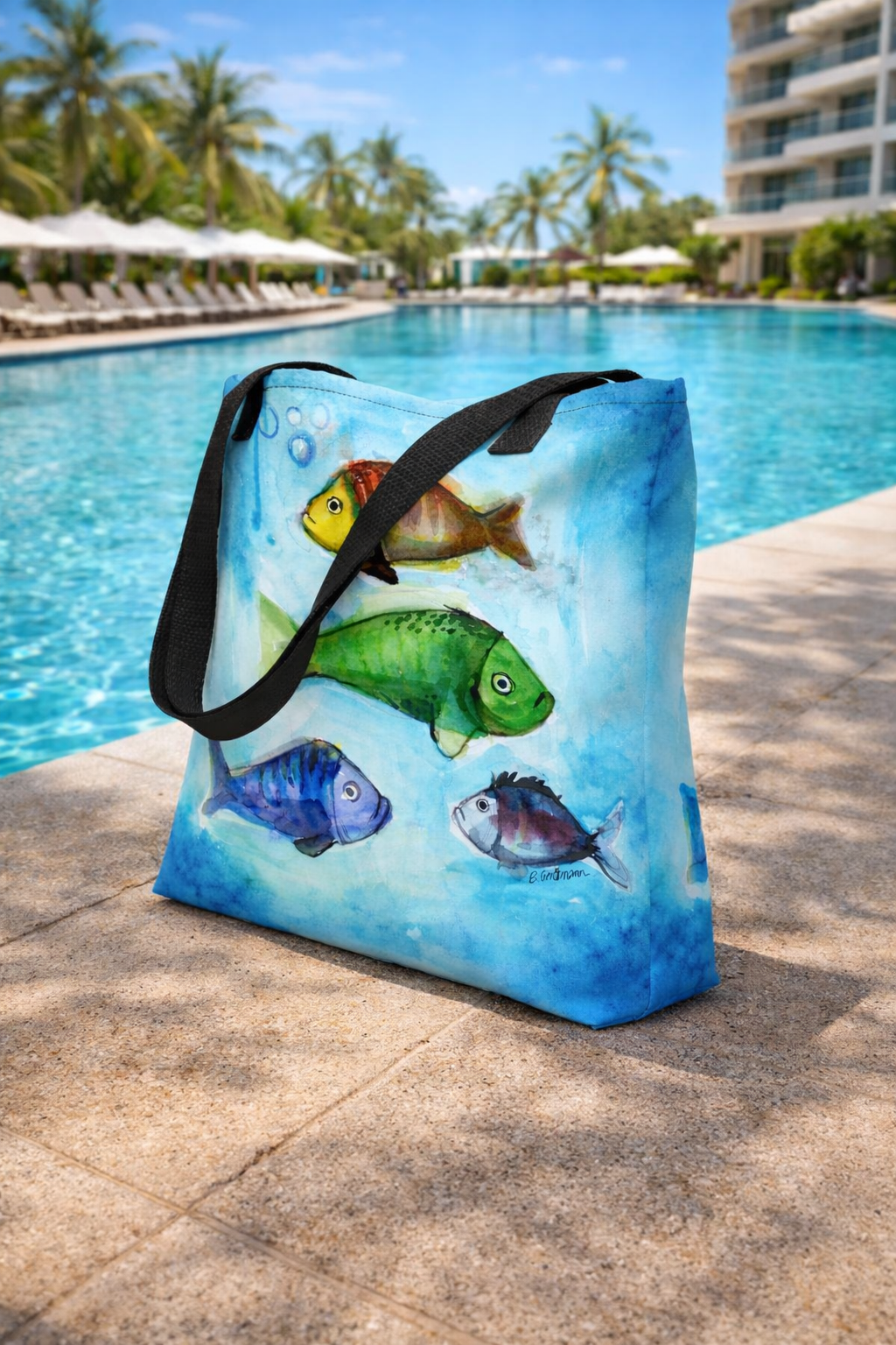 Stoffbeutel "Fische"