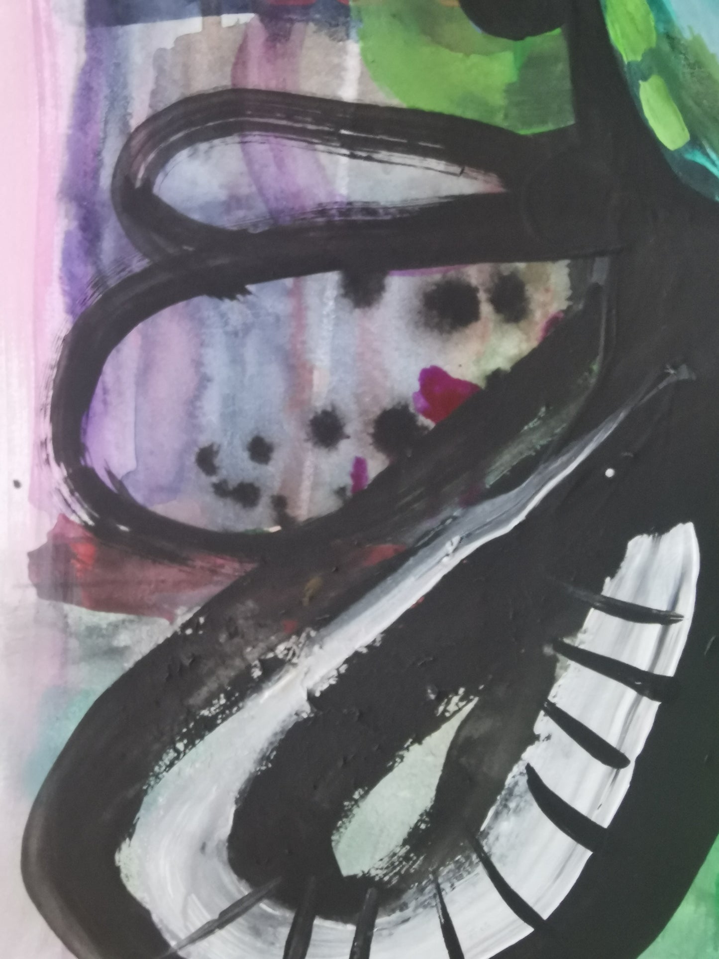 "thought loop" Original Mischtechnik auf Papier