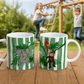 "Dschungelfreunde"  personalisierte Keramiktasse 325 ml Keramikweiß