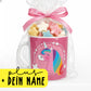 Tasse mit Einhornmotiv plus Wunschname