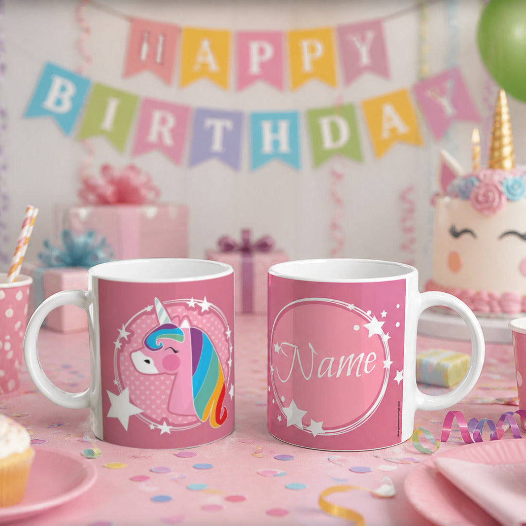 Tasse mit Einhornmotiv plus Wunschname