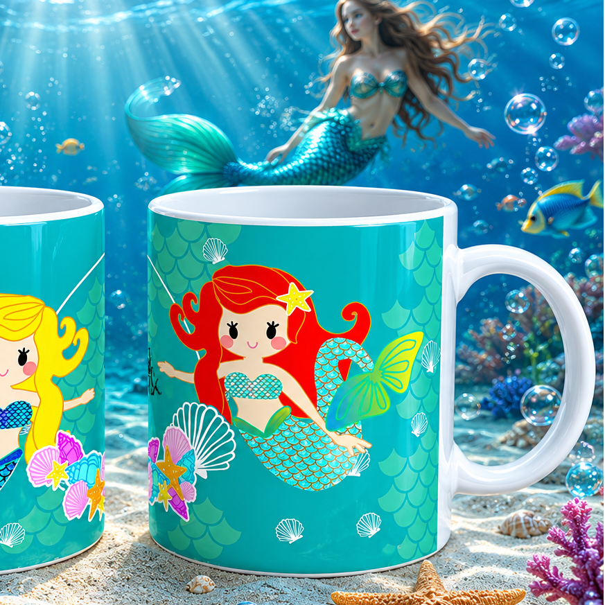 Tasse Meerjungfrauen personalisiert
