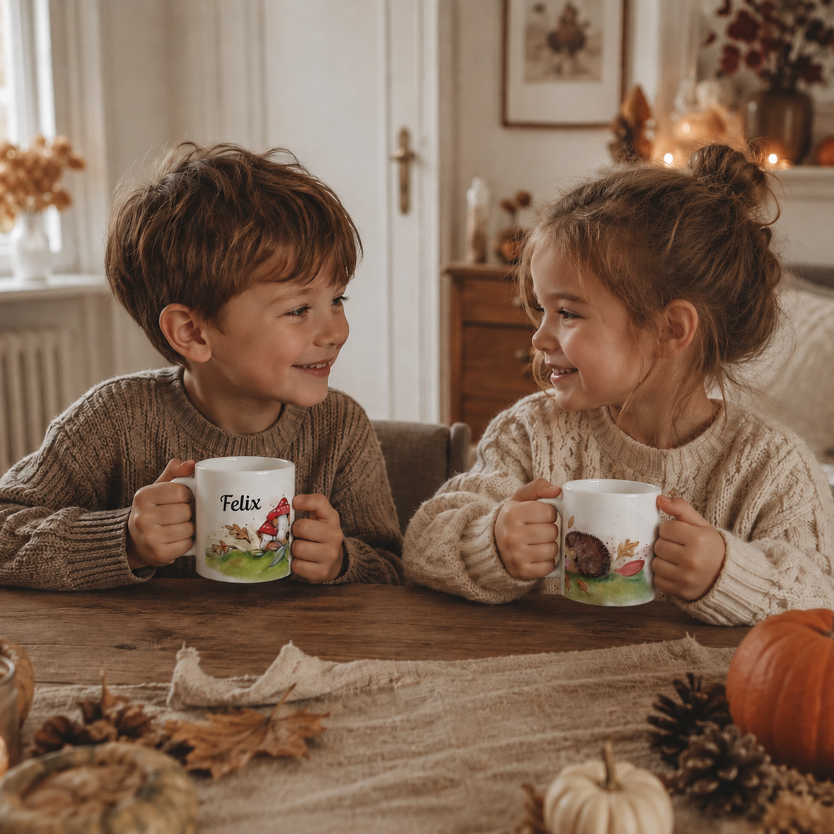 Igeltasse mit Wunschnamen personalisiert