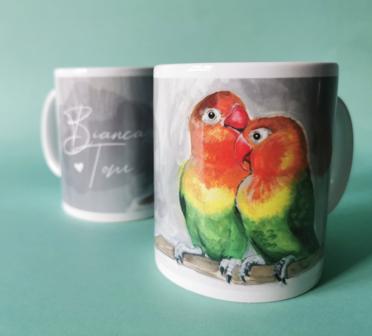 Die Unzertrennlichen Tasse personalisiert mit Namen